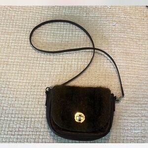 American Vintage Brown Fur Crossbody Bag